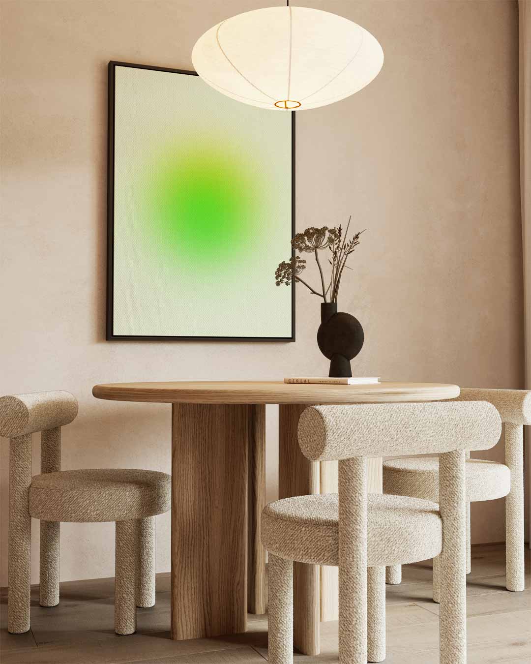 Groene Serenade Kunstwerk-canvas-dibond-plexiglas-wanddecoratie-WallArtistic