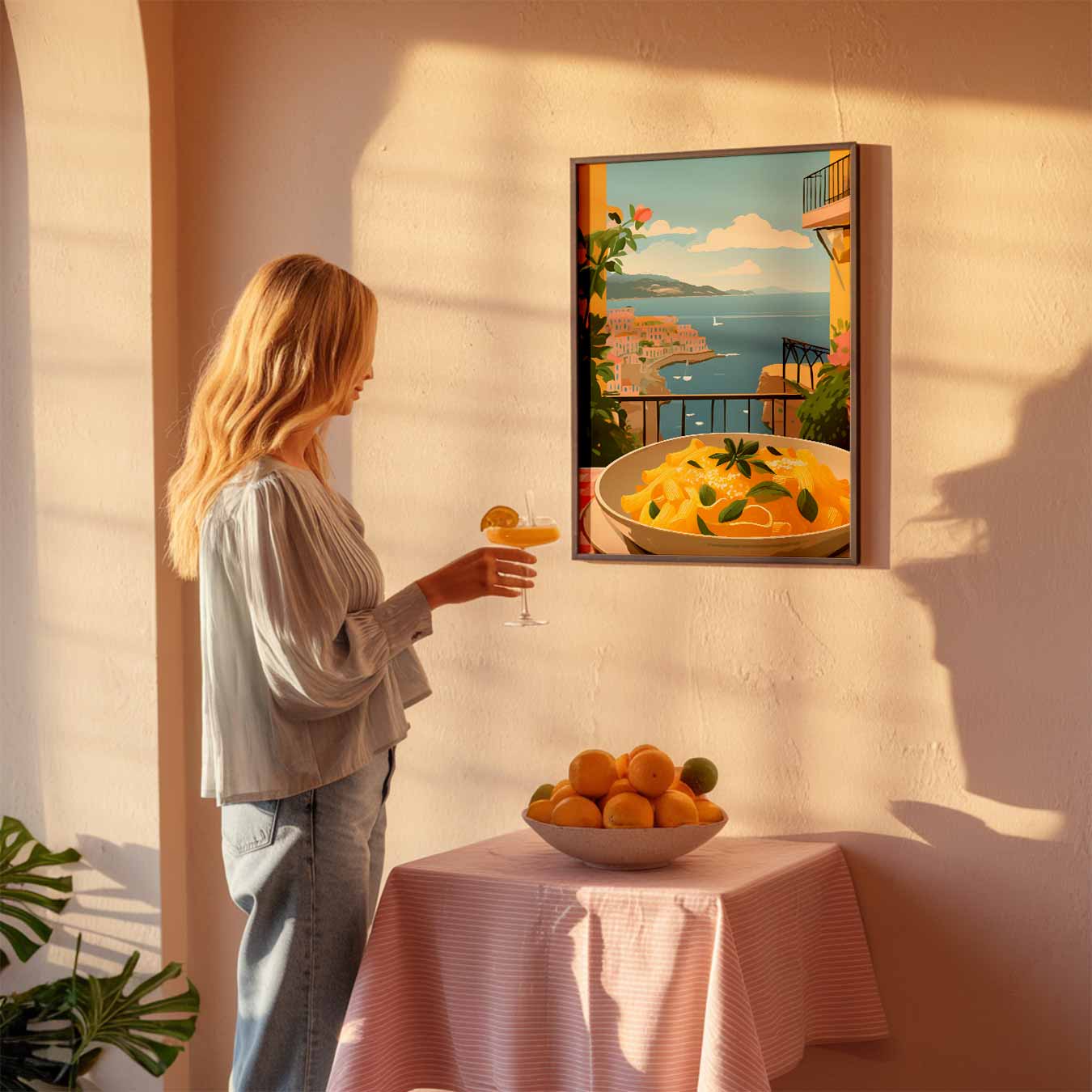 Mediterrane Pracht aan de Muur Poster-WallArtistic