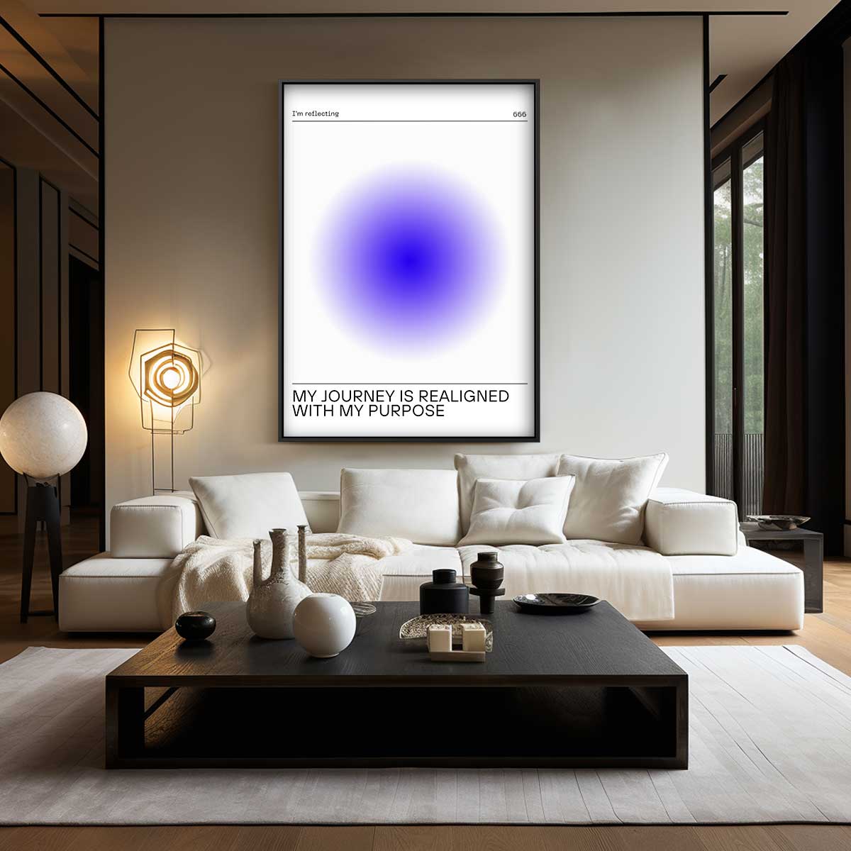 Innerlijke Reflectie Kunstwerk-canvas-dibond-plexiglas-wanddecoratie-WallArtistic