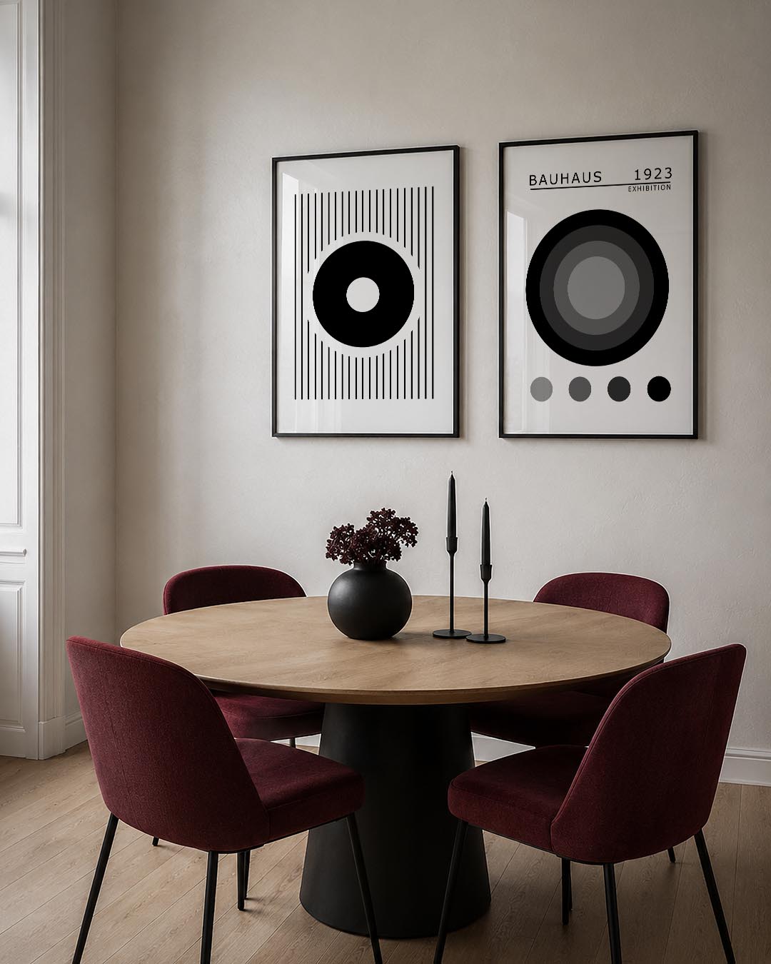 Cirkel en lijnen Posterset