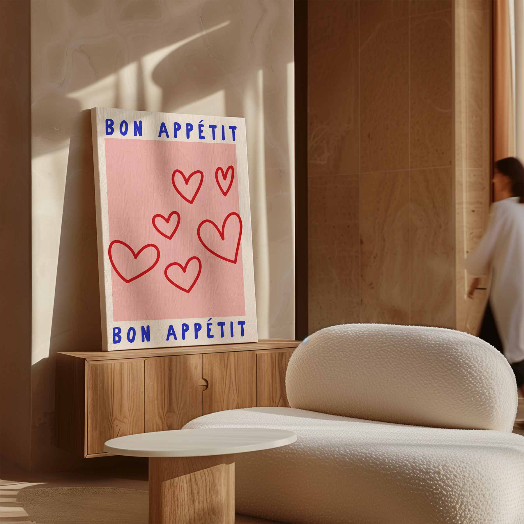 Bon Appétit Harten Kunstwerk-canvas-dibond-plexiglas-wanddecoratie-WallArtistic