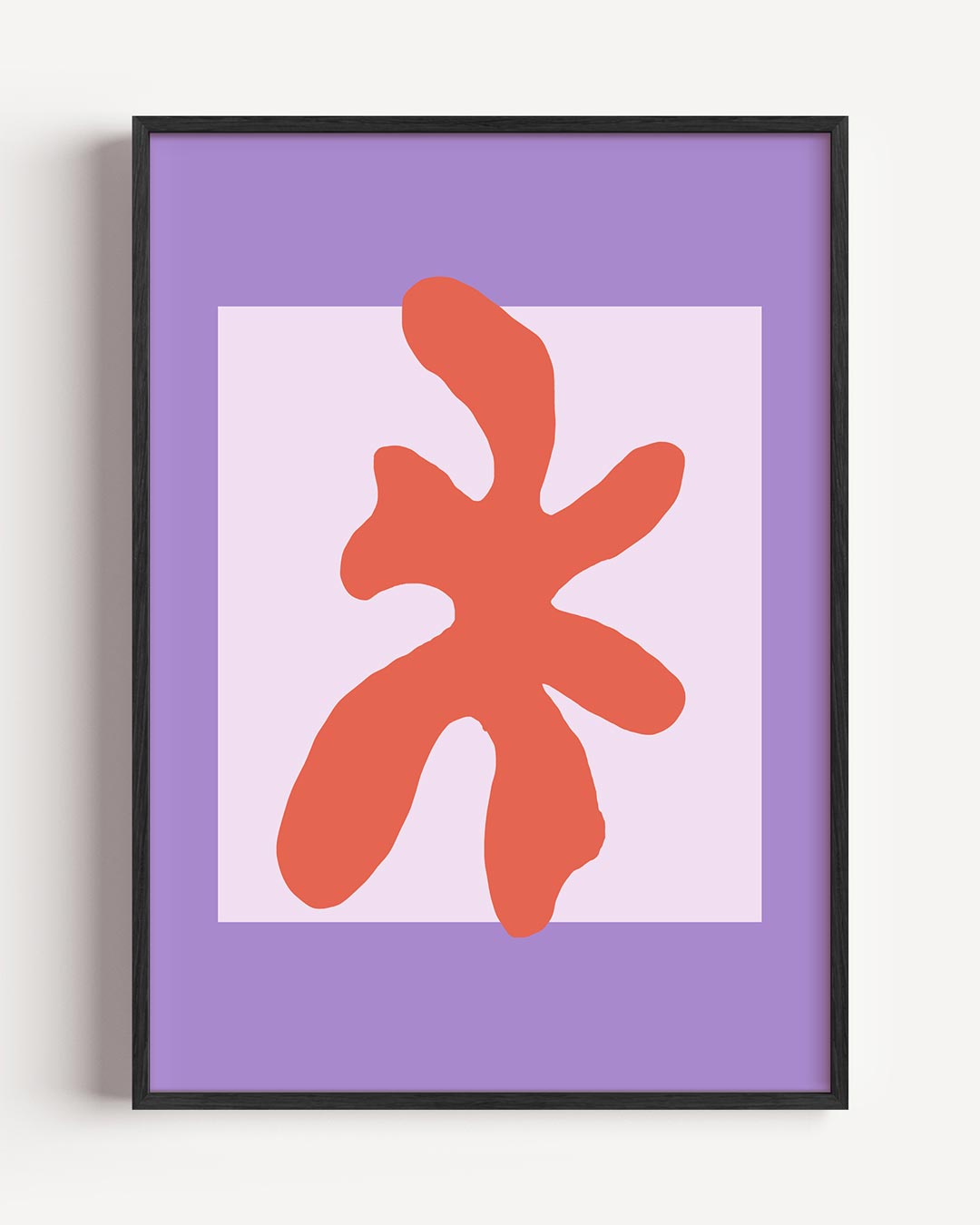 Vrolijke Abstracte Bloem Poster-WallArtistic