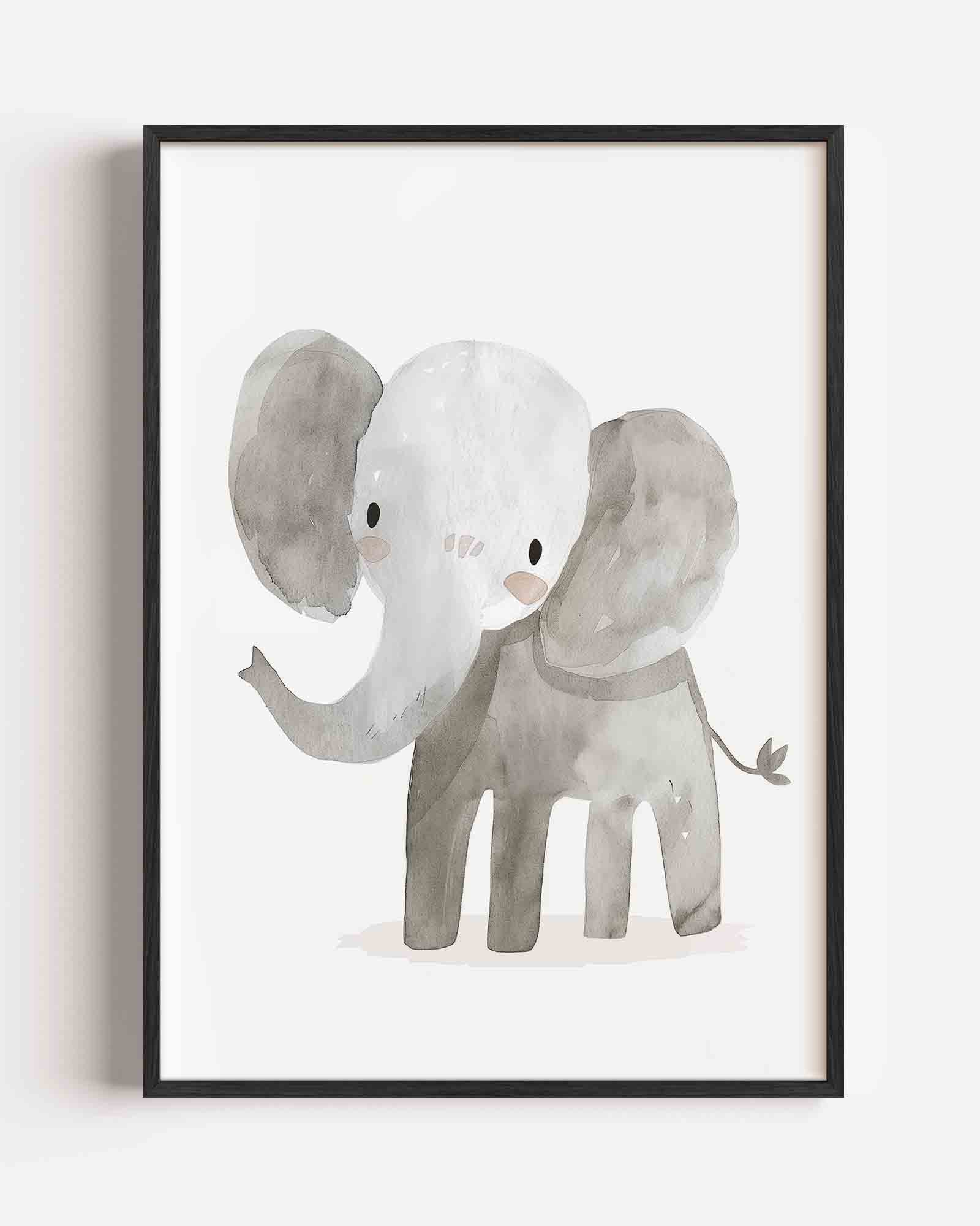 Schattige olifant Poster