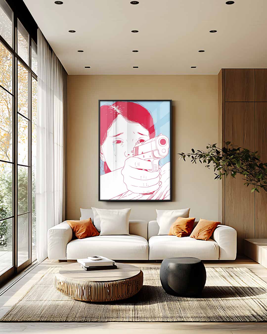 Abstract kunstwerk Kunstwerk-canvas-dibond-plexiglas-wanddecoratie-WallArtistic