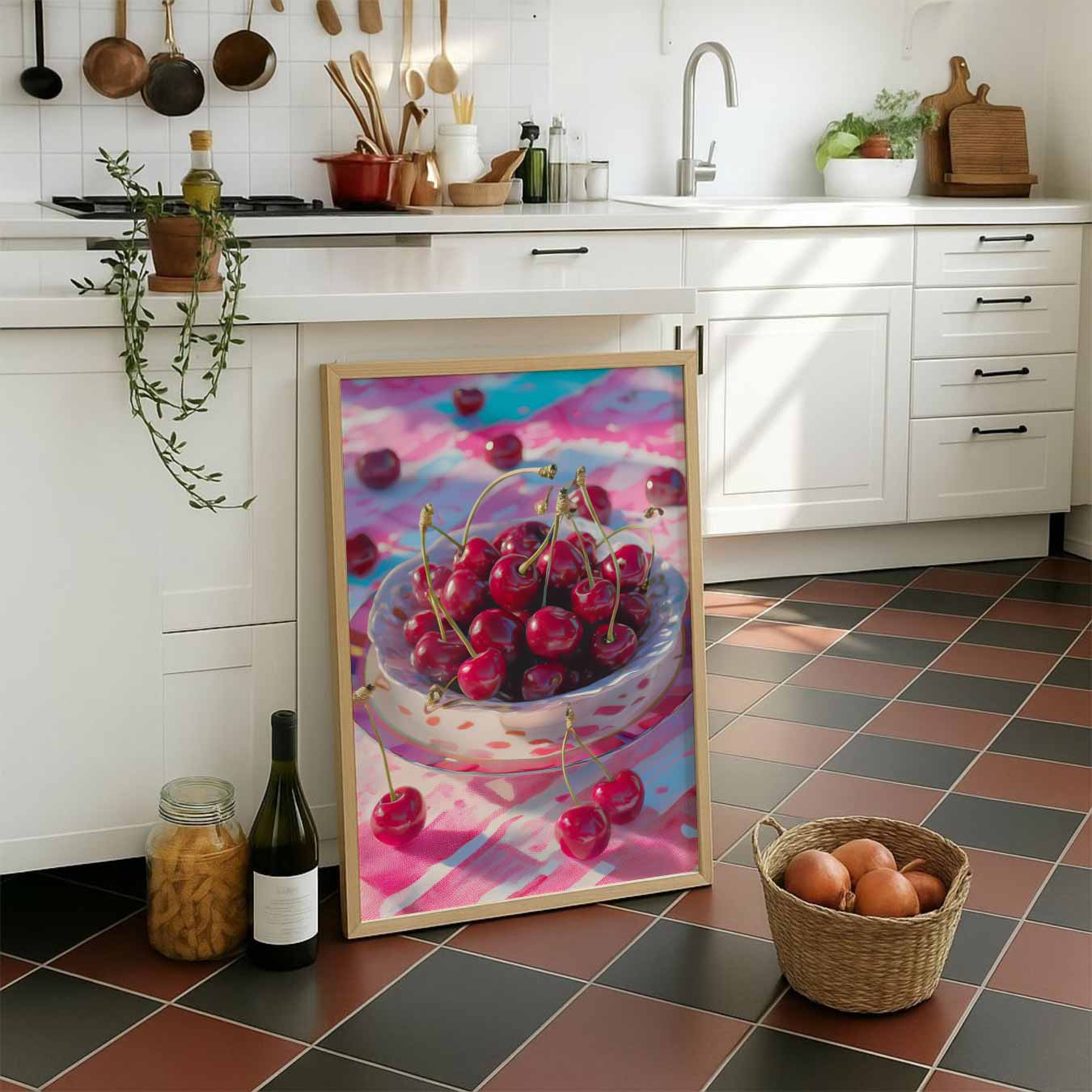 Kersenfeestje Poster-WallArtistic