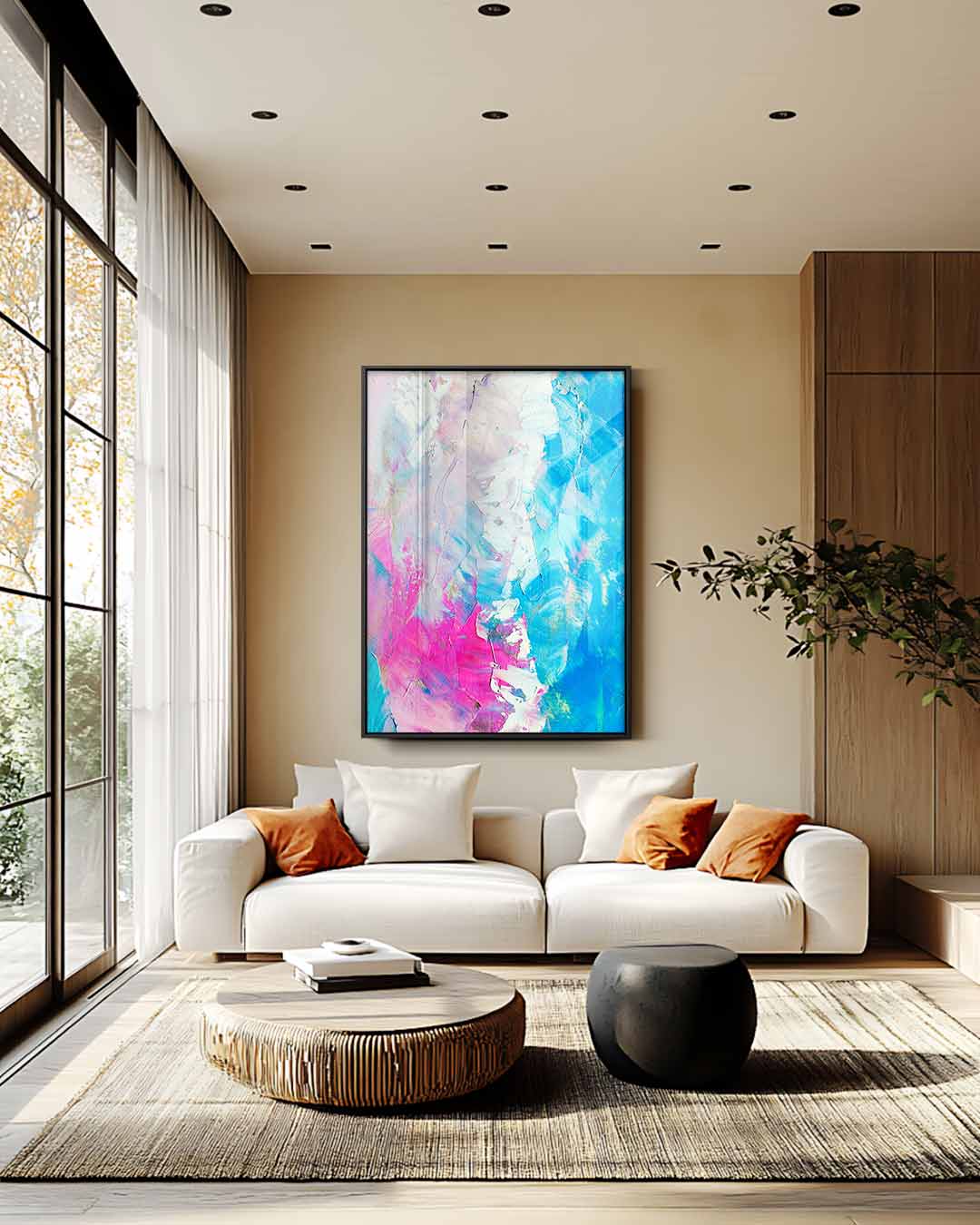 Kleurrijke dromen Kunstwerk-canvas-dibond-plexiglas-wanddecoratie-WallArtistic