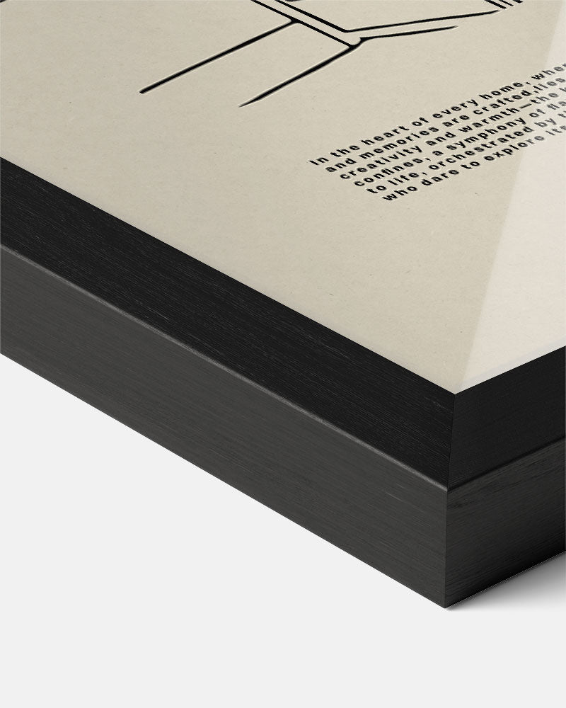 Stijlvolle Keukenlijn Poster-WallArtistic