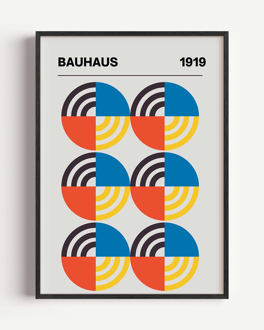 Bauhaus Cirkelpatronen Poster-WallArtistic