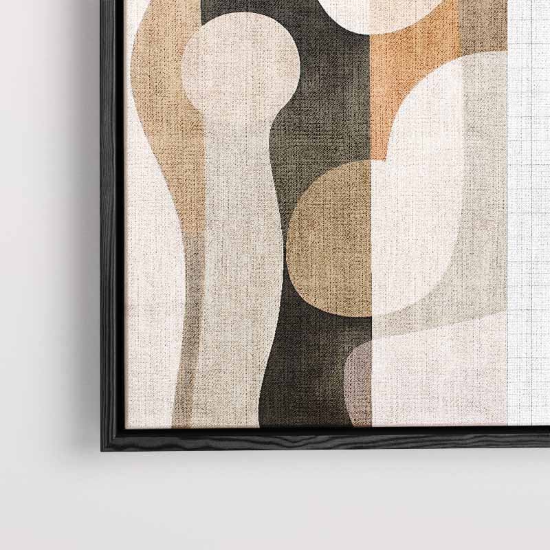 Abstracte Elegantie in Aardetinten Kunstwerk-canvas-dibond-plexiglas-wanddecoratie-WallArtistic