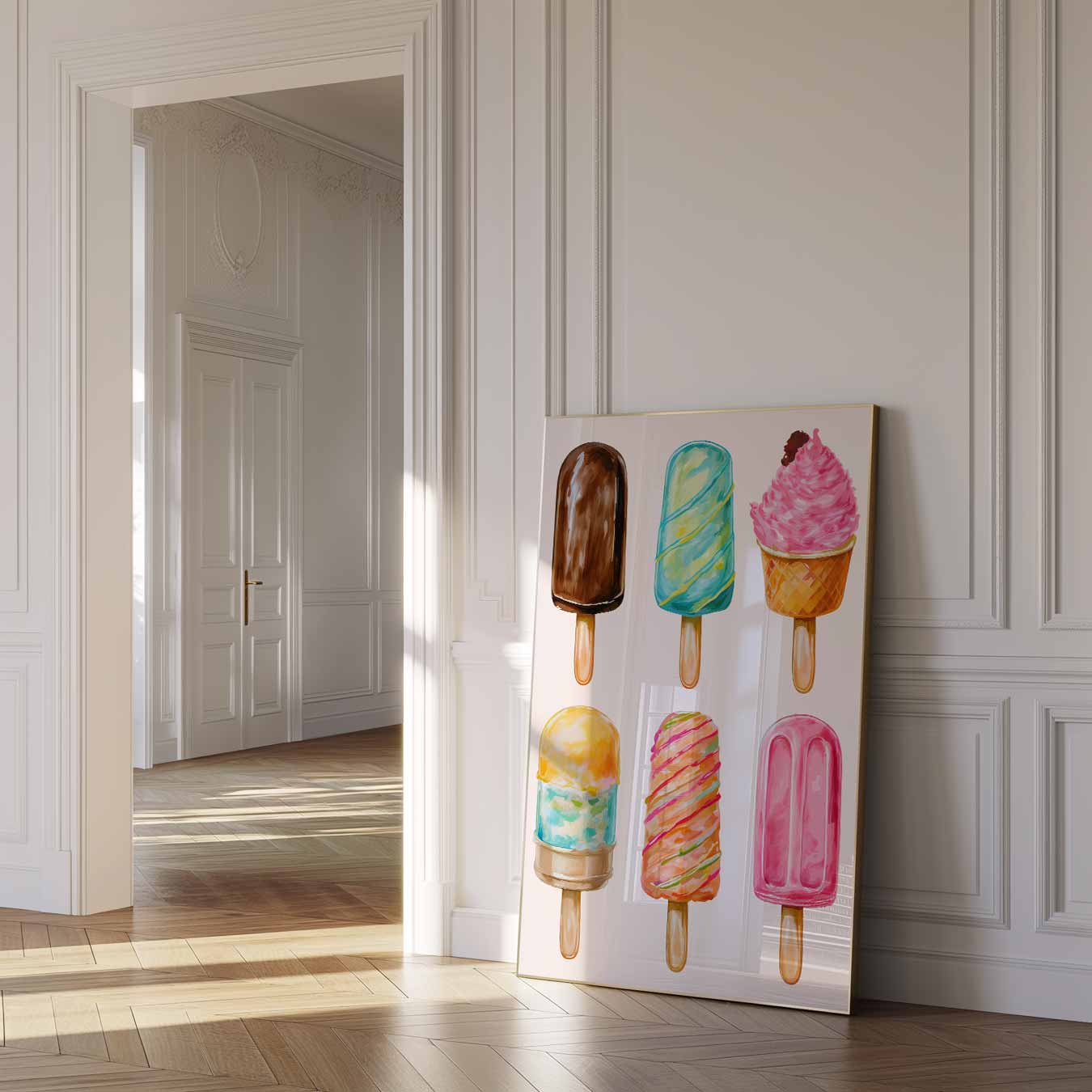 Zomerse IJsstokjes Poster-WallArtistic