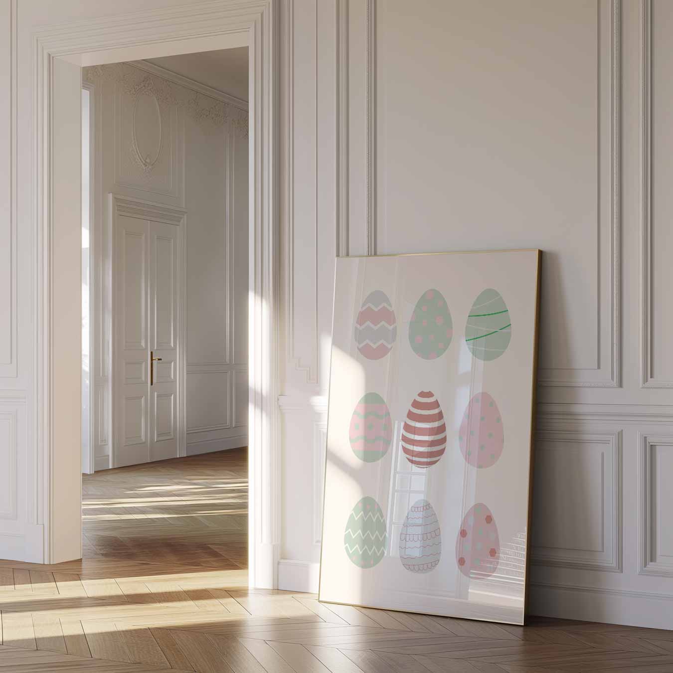 Pastel Paaseieren Poster