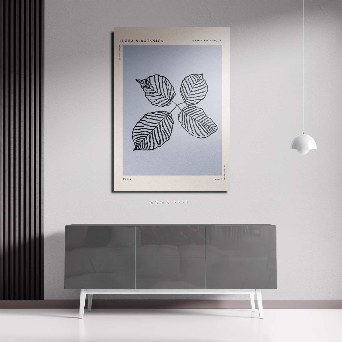 Botanische Bladeren Print Kunstwerk-canvas-dibond-plexiglas-wanddecoratie-WallArtistic