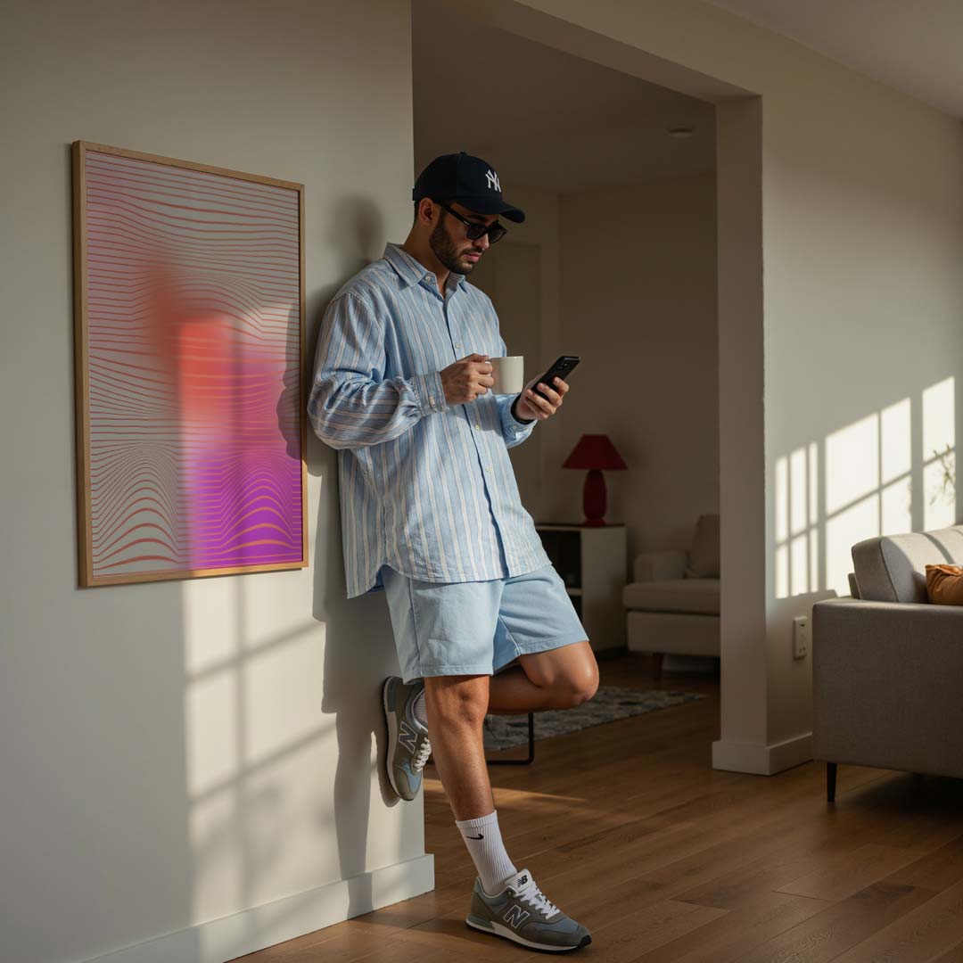 Kleurrijke Dynamiek Wandposter-WallArtistic