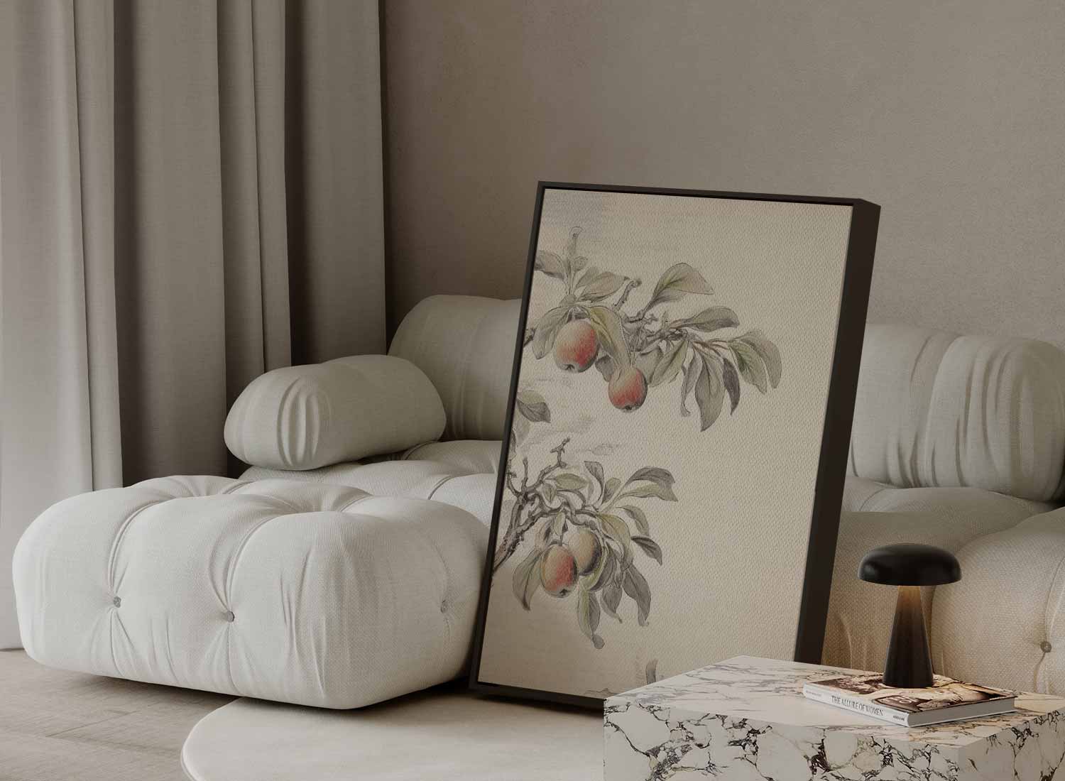 Tak met Appels Kunstwerk-canvas-dibond-plexiglas-wanddecoratie-WallArtistic