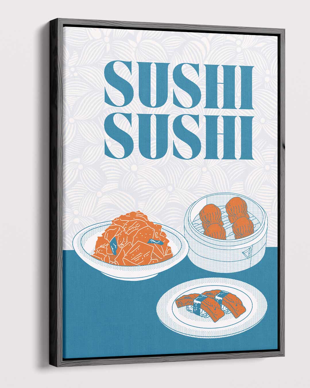 Sushi Delight Poster Kunstwerk-canvas-dibond-plexiglas-wanddecoratie-WallArtistic