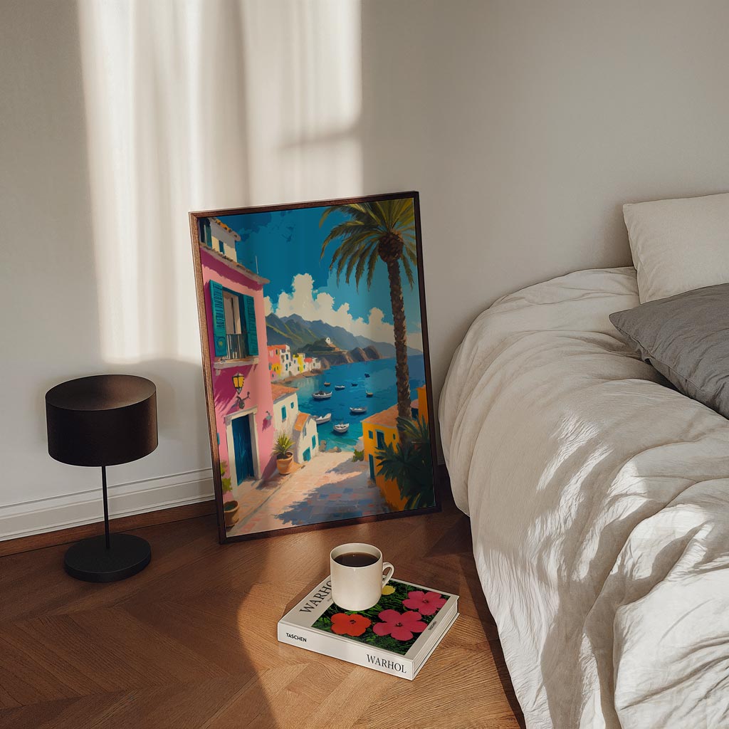 Mediterrane Stranddroom Poster