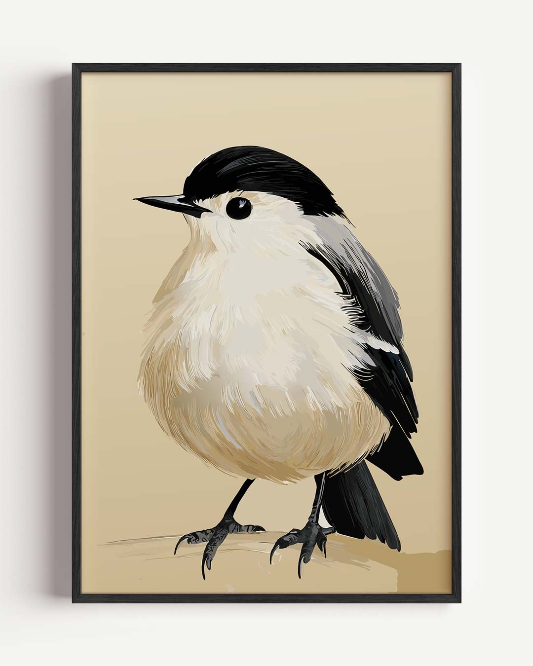 Schattige Vogel Illustratie Poster-WallArtistic