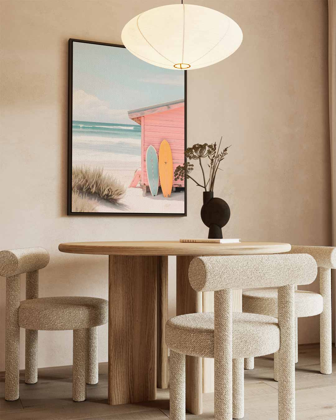 Zomerse Strandvibes Kunstwerk-canvas-dibond-plexiglas-wanddecoratie-WallArtistic