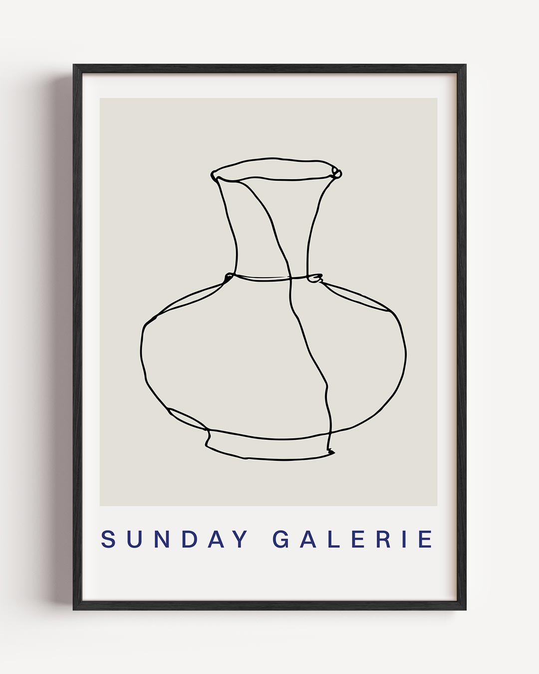 Elegante Vaaslijn Poster-WallArtistic