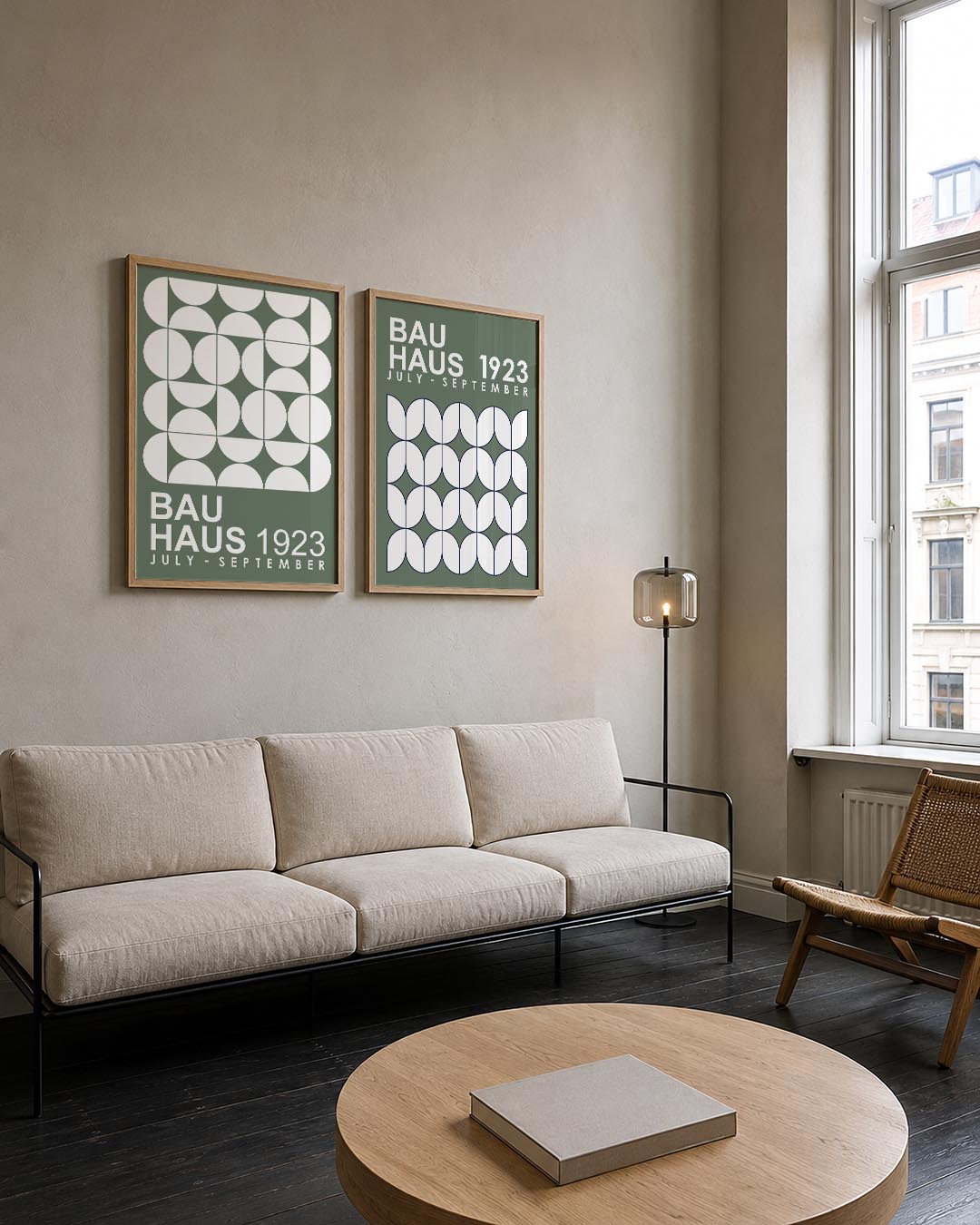 Cirkelpatroon en tekst Posterset