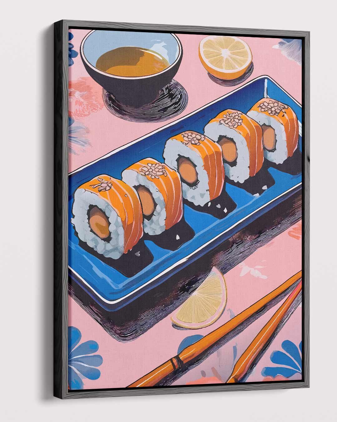 Sushi Delight Schilderij Kunstwerk-canvas-dibond-plexiglas-wanddecoratie-WallArtistic