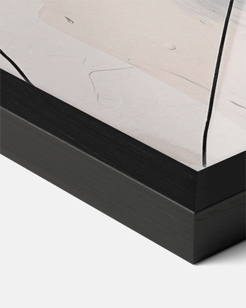 Moderne Abstracte Zwart-Witte Kunstposter-WallArtistic