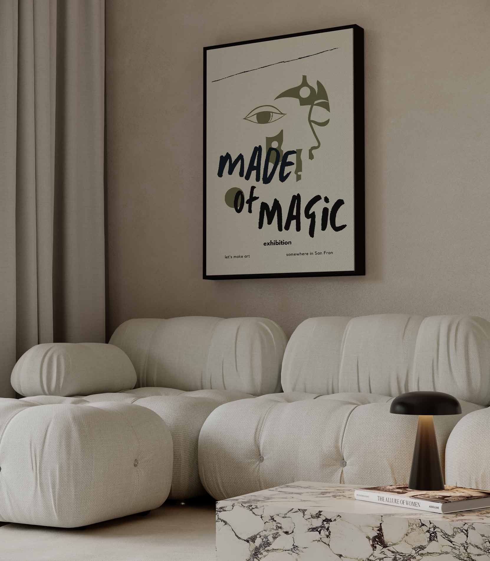 Made of Magic kunsttentoonstelling poster