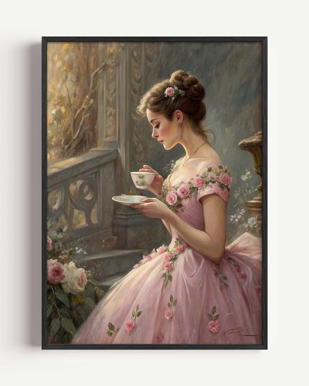 Elegante Vintage Damesposter-WallArtistic