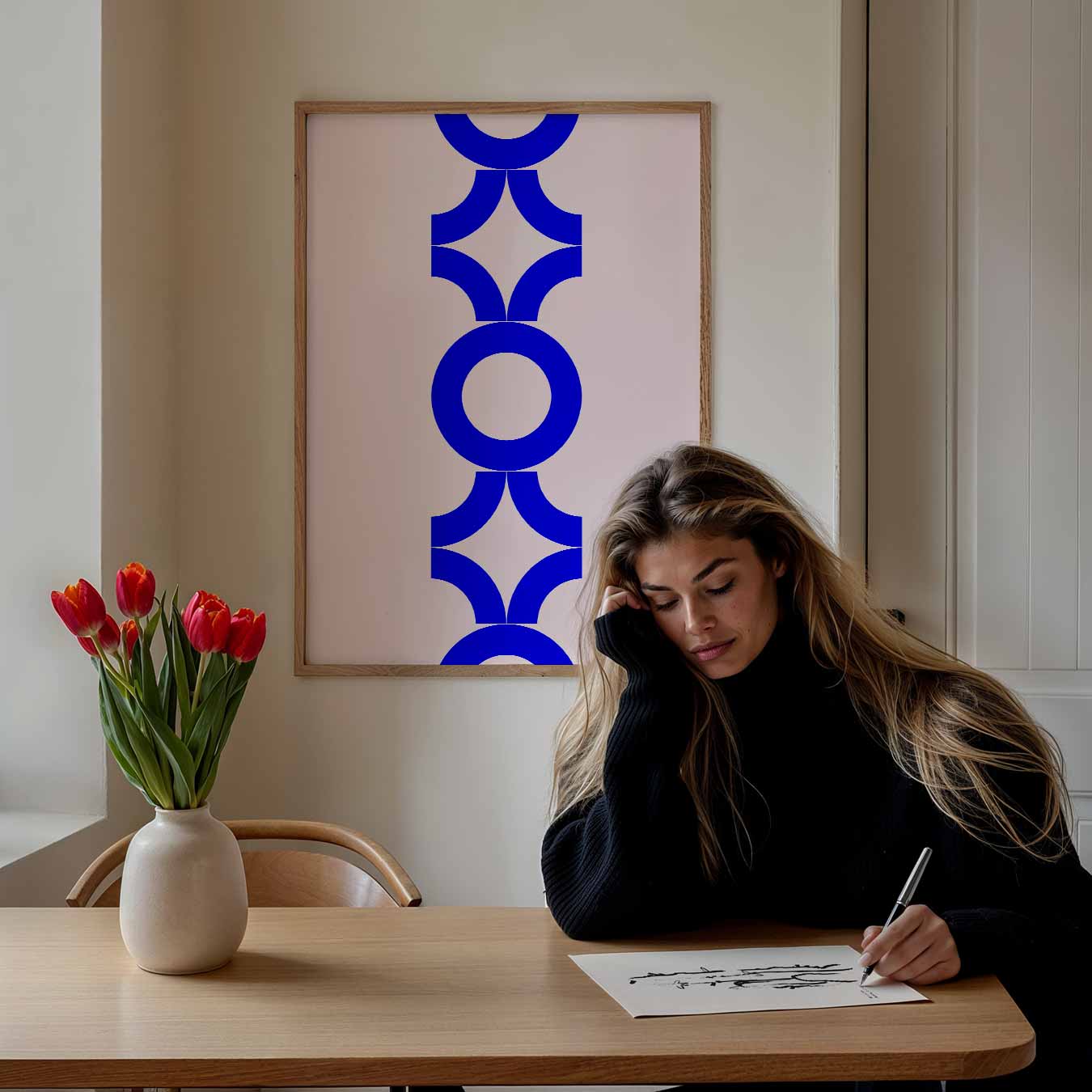 Geometrische Elegantie Poster-WallArtistic
