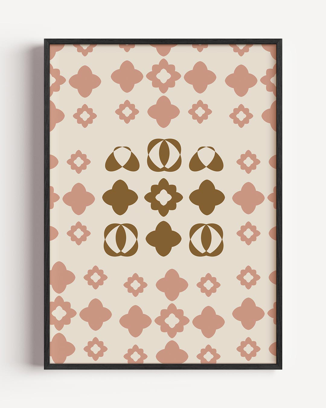 Vintage Bloemenpatroon Poster-WallArtistic