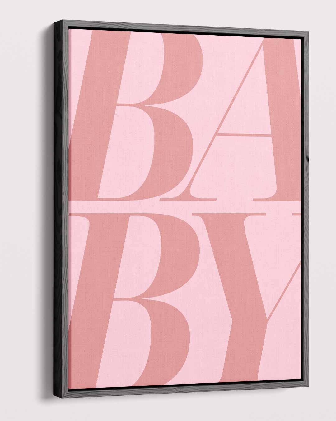 Moderne Typografie Kunst "Baby Kunstwerk-canvas-dibond-plexiglas-wanddecoratie-WallArtistic