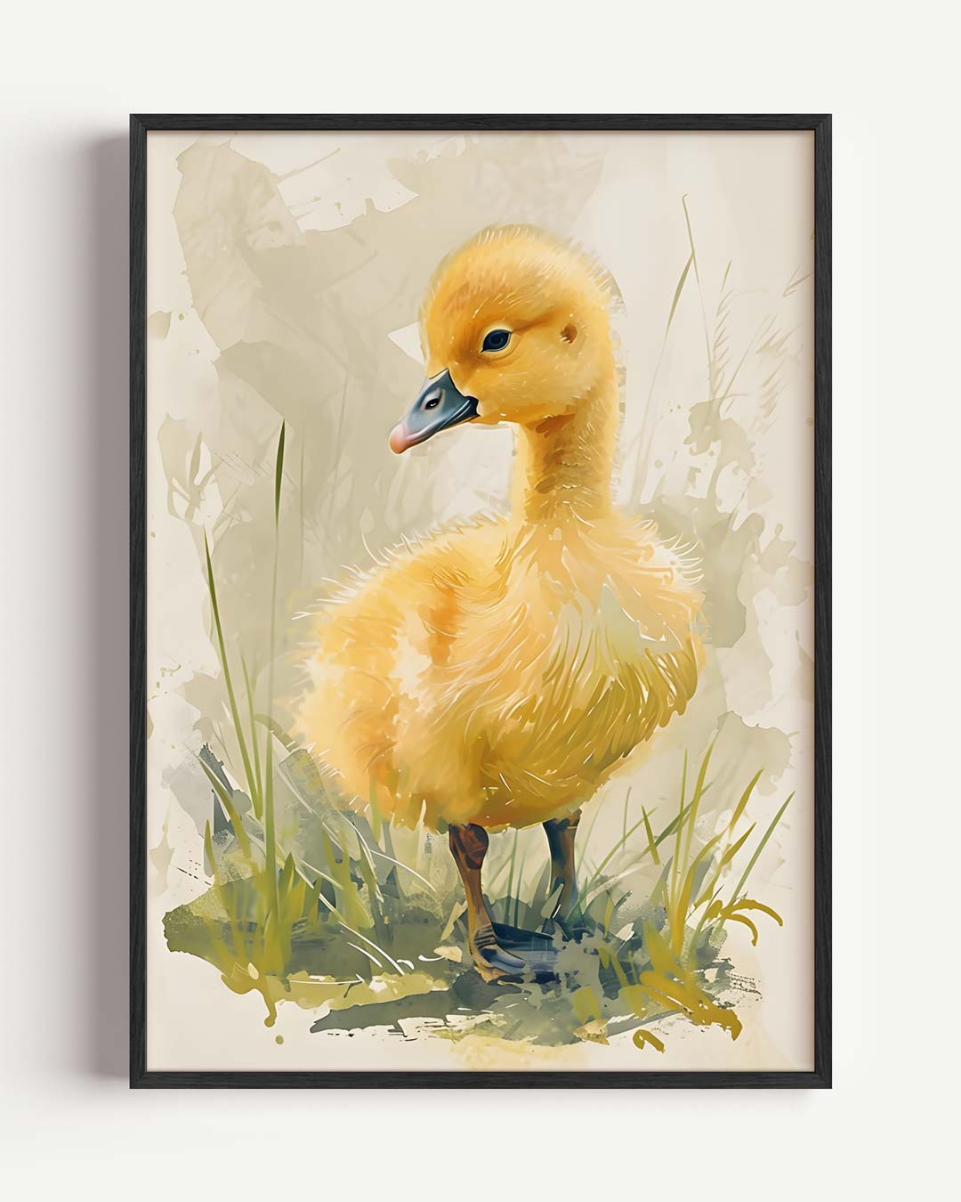 Schattige Eendekuiken Illustratie Poster-WallArtistic