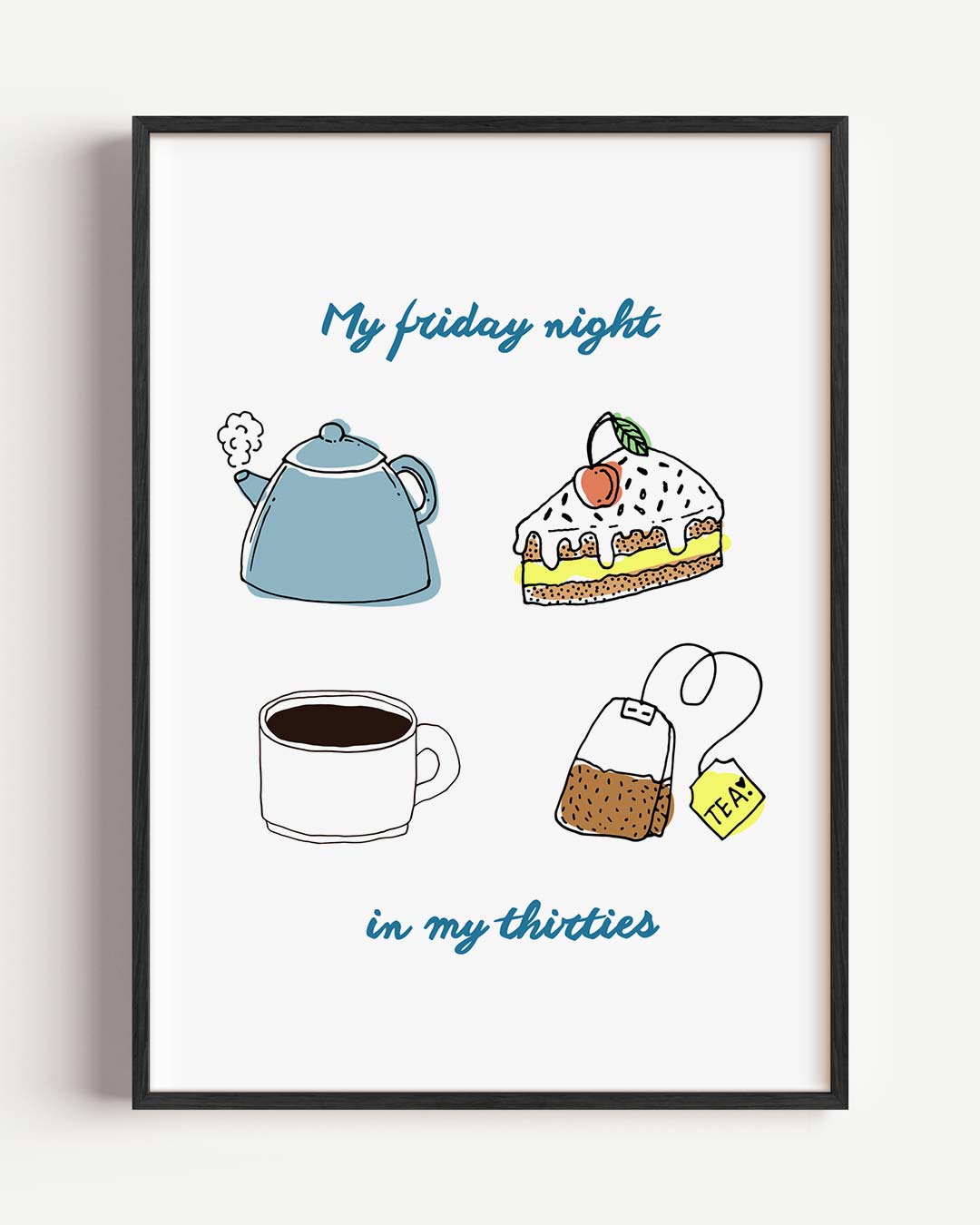 Ontspannen Vrijdagavond Poster-WallArtistic