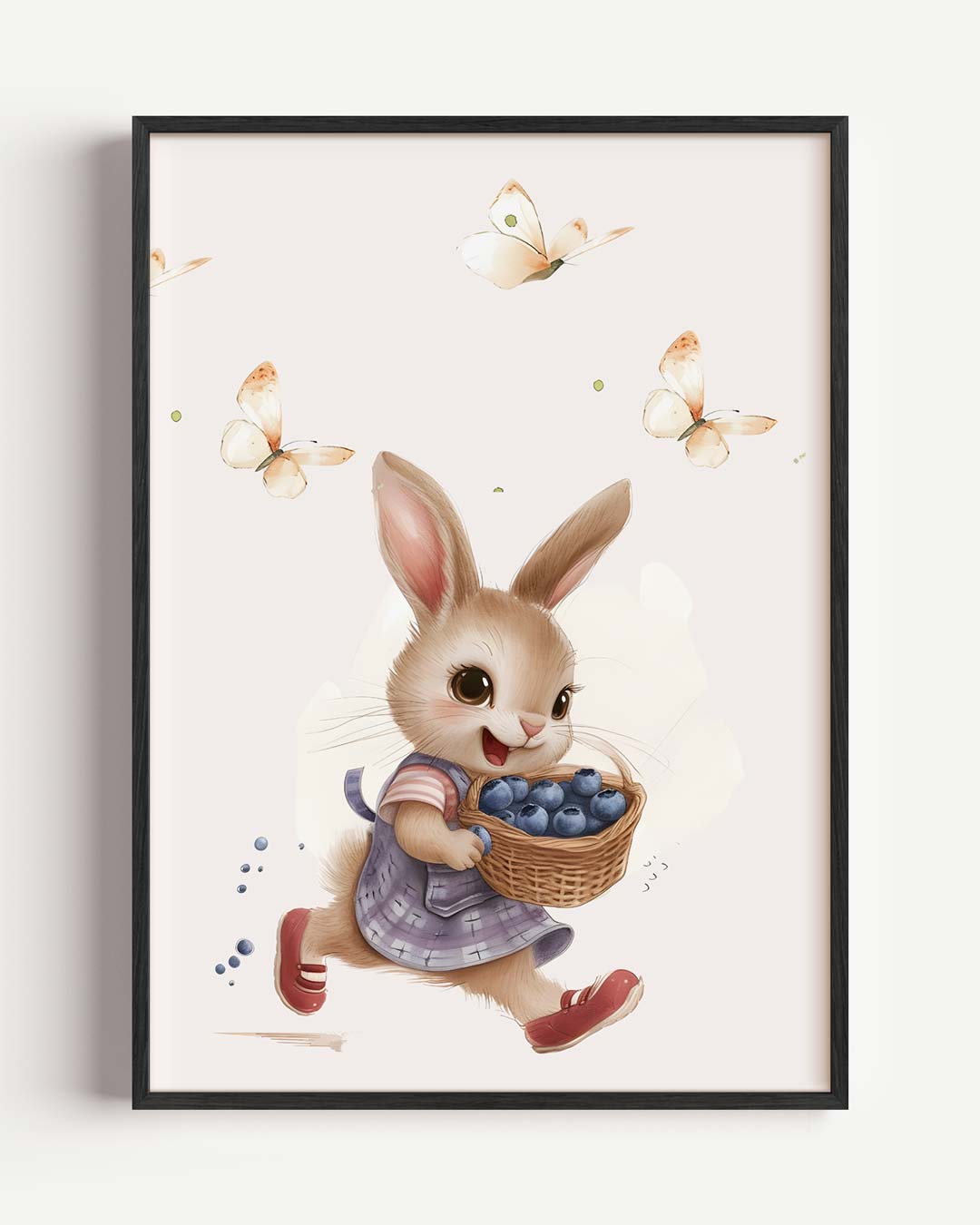 Springende Konijntje Poster-WallArtistic