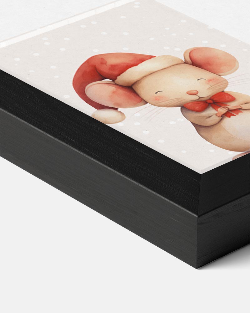 Schattige Kerstmuizenposter