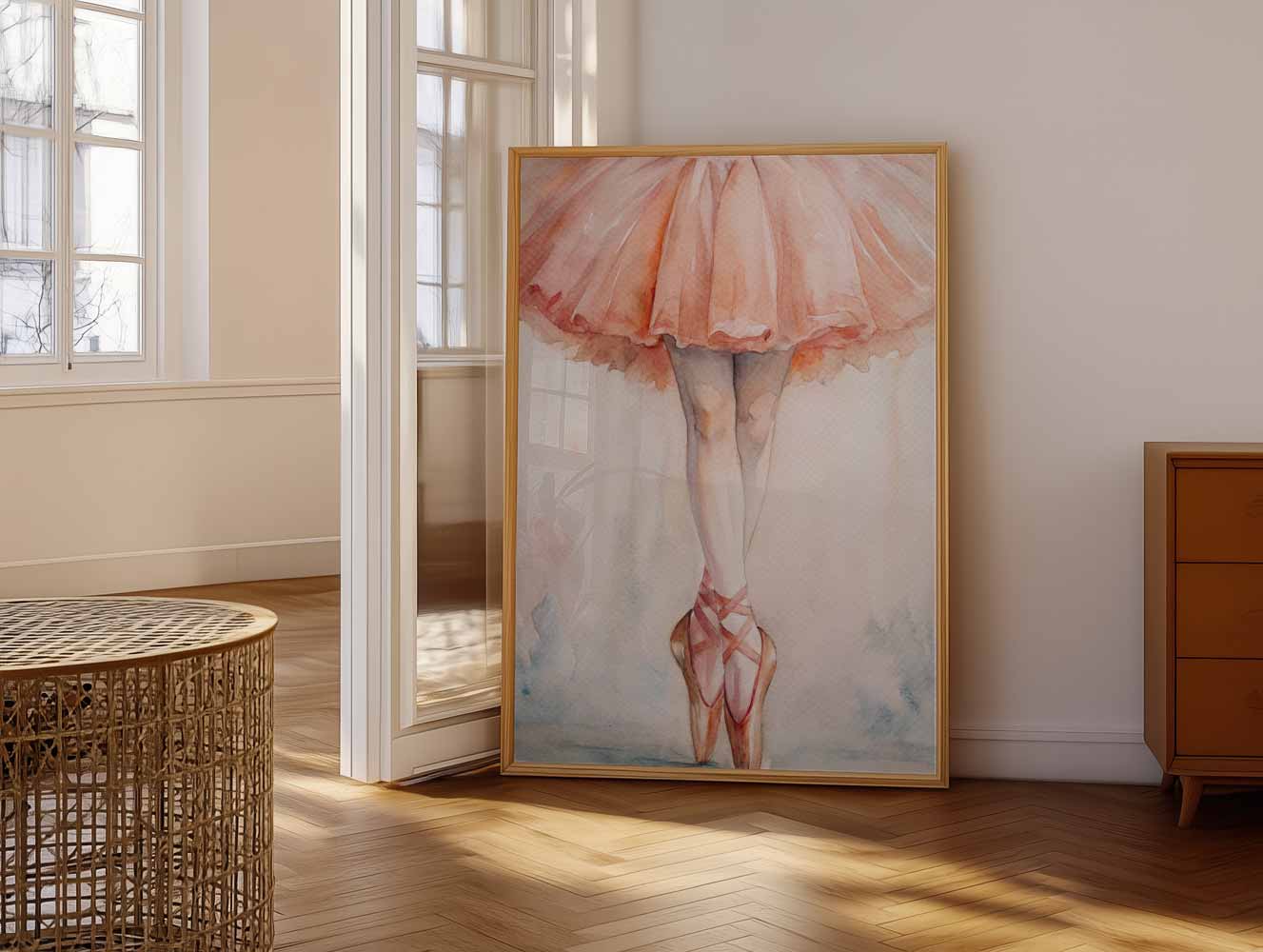 Elegante Ballerina Poster