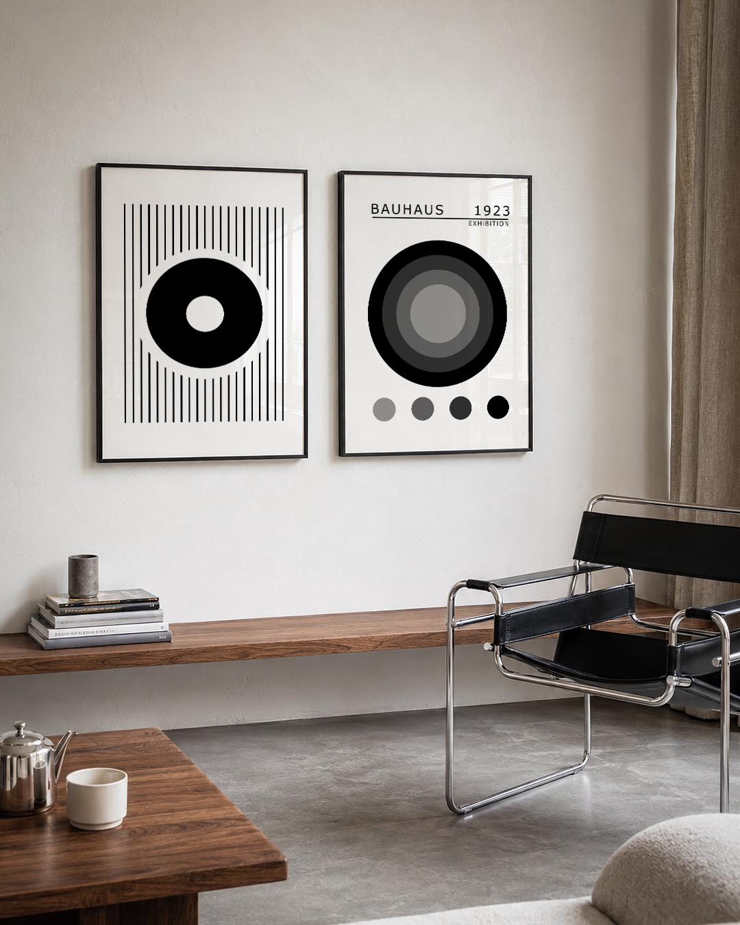 Cirkel en lijnen Posterset