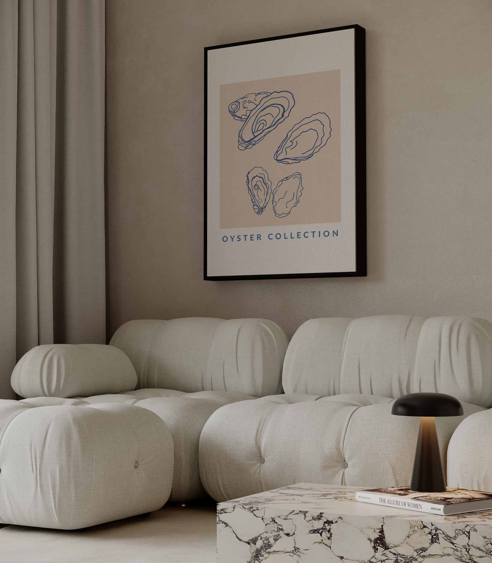 Oyster Collection Wanddecoratie Kunstwerk-canvas-dibond-plexiglas-wanddecoratie-WallArtistic