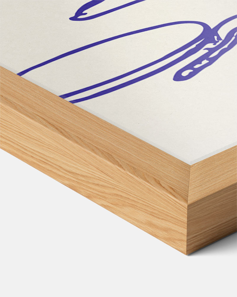 Scandinavische Wijnavond Illustratie Poster-WallArtistic