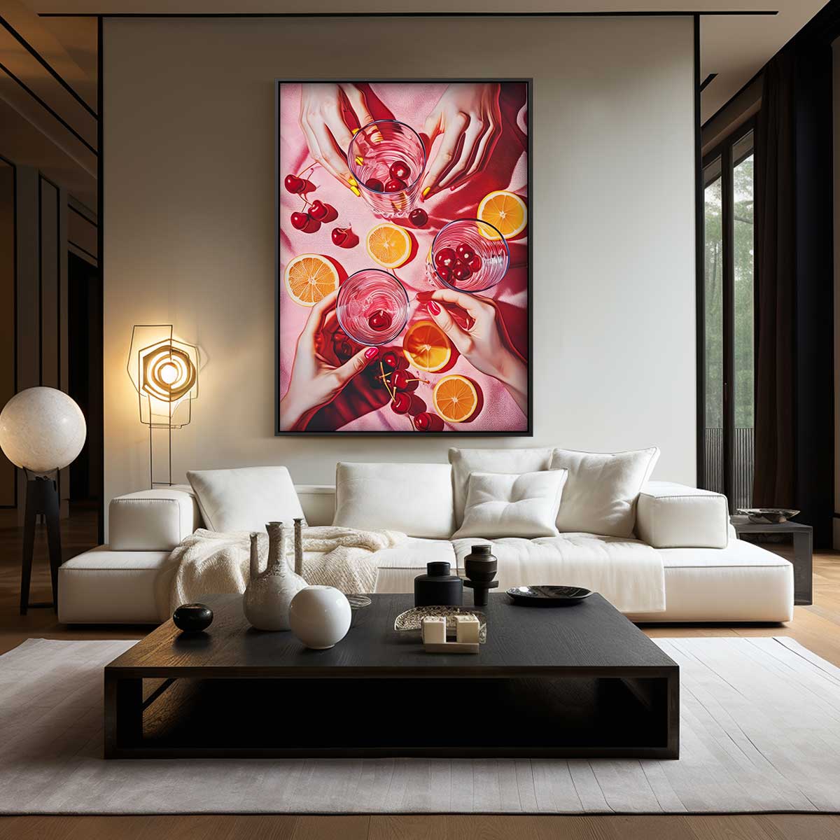 Zomers Feestmoment Kunstwerk-canvas-dibond-plexiglas-wanddecoratie-WallArtistic