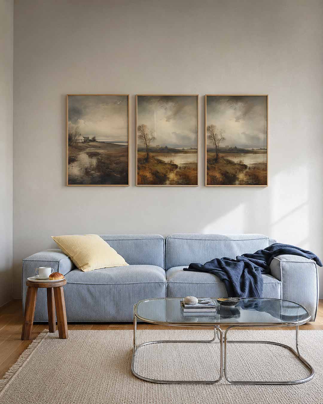Rustige landschapssfeer Posterset