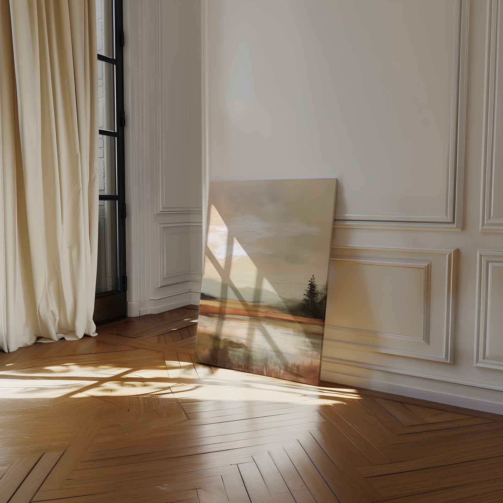 Rustieke Herfstlandschap Kunstwerk-canvas-dibond-plexiglas-wanddecoratie-WallArtistic