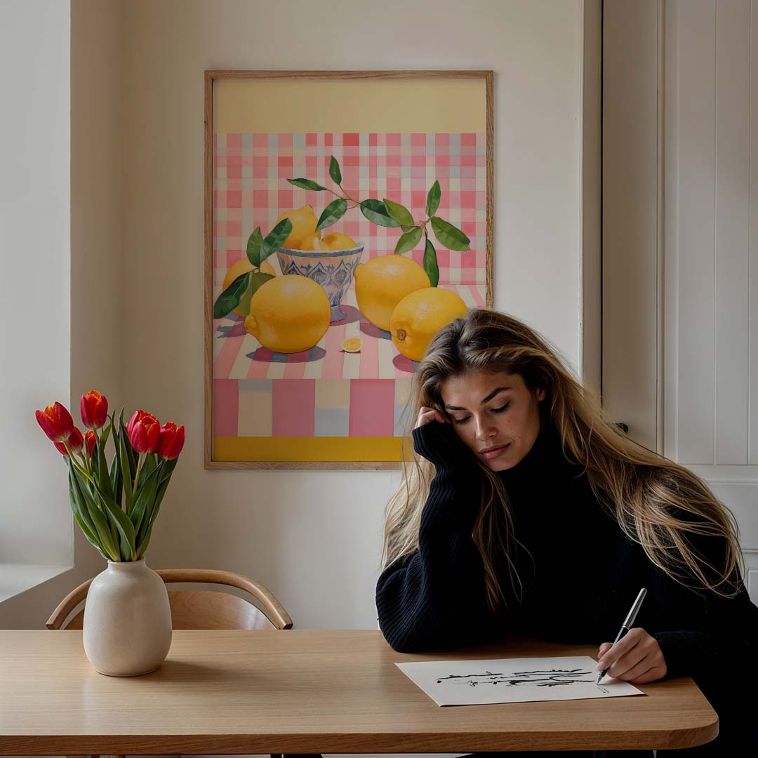 Zomerse Citroenen Poster-WallArtistic