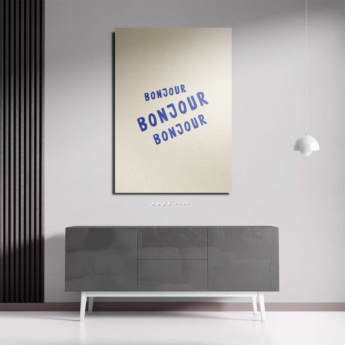 Bonjour Herhalingskunst Kunstwerk-canvas-dibond-plexiglas-wanddecoratie-WallArtistic