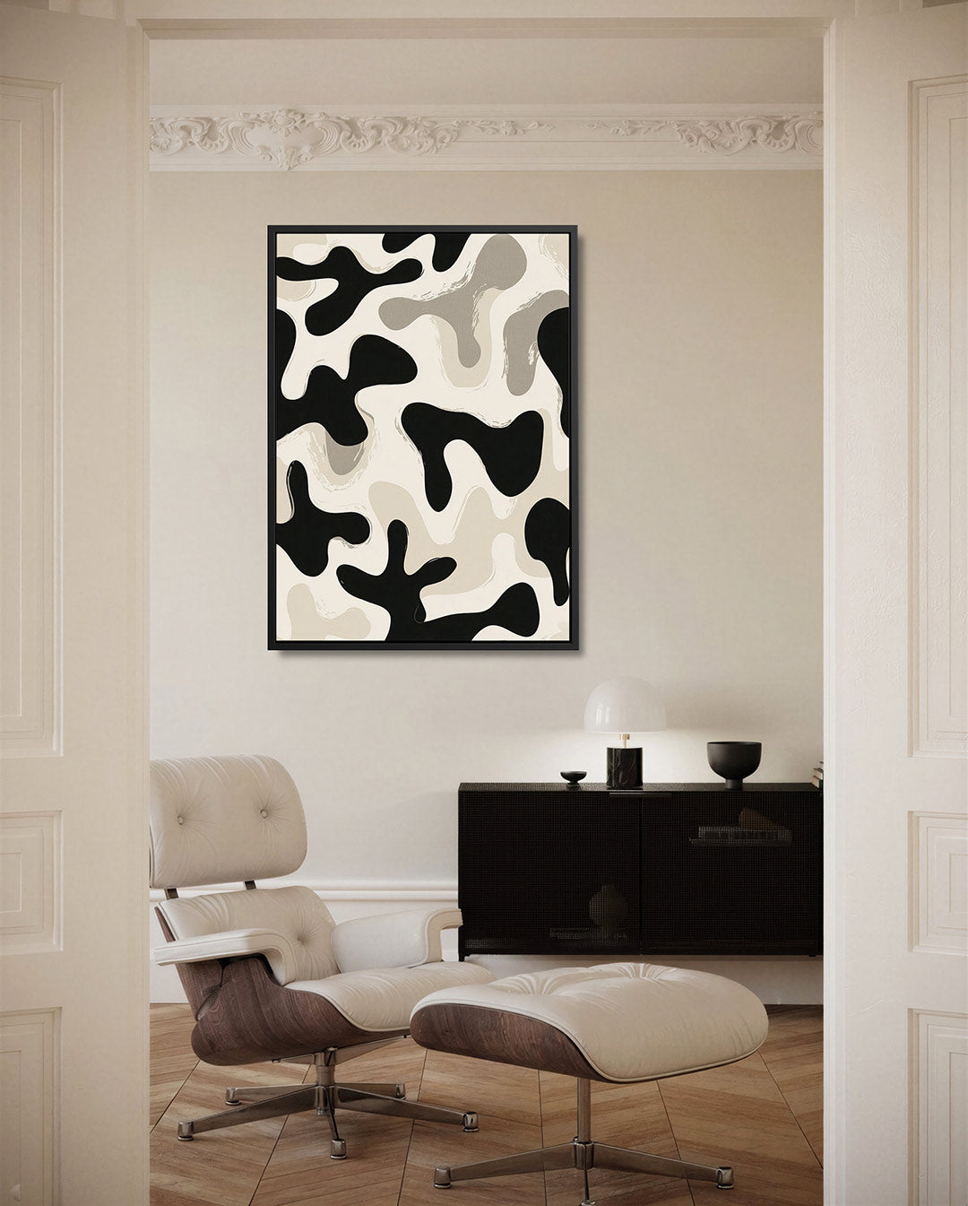 Organische vormen compositie Kunstwerk