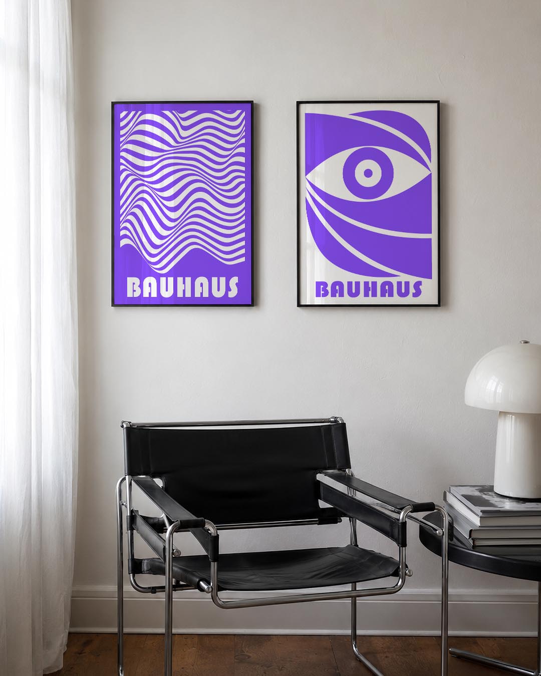 Golvend lijnenspel Posterset