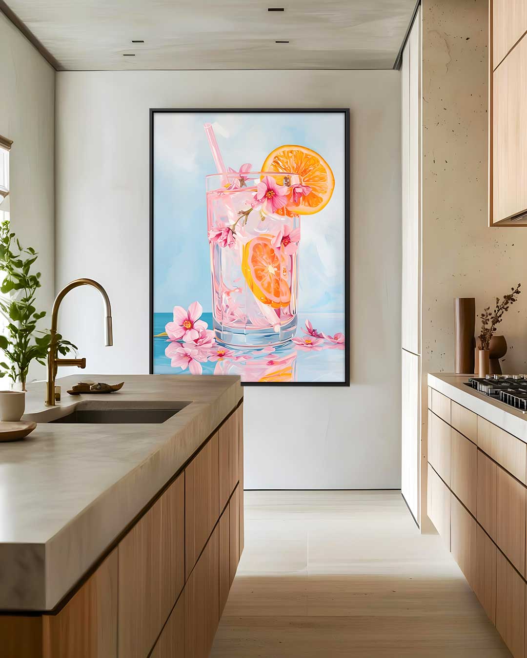 Zomers Genot Kunstwerk-canvas-dibond-plexiglas-wanddecoratie-WallArtistic