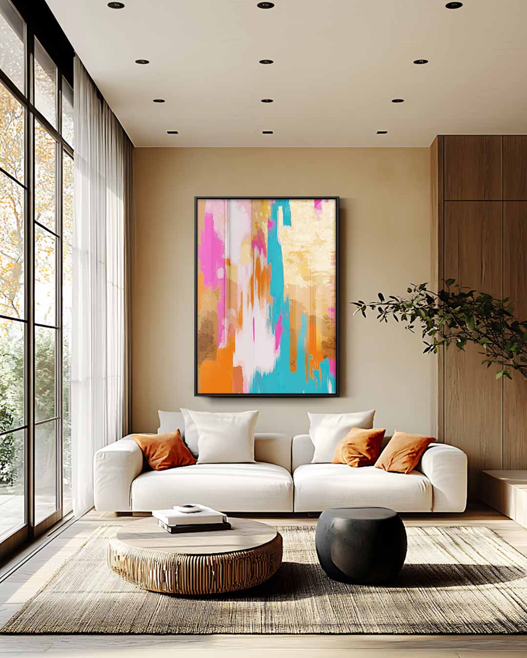Kleurrijke Dromen Kunstwerk-canvas-dibond-plexiglas-wanddecoratie-WallArtistic