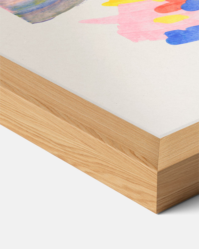 Kleurrijke Abstracte Kunstposter-WallArtistic