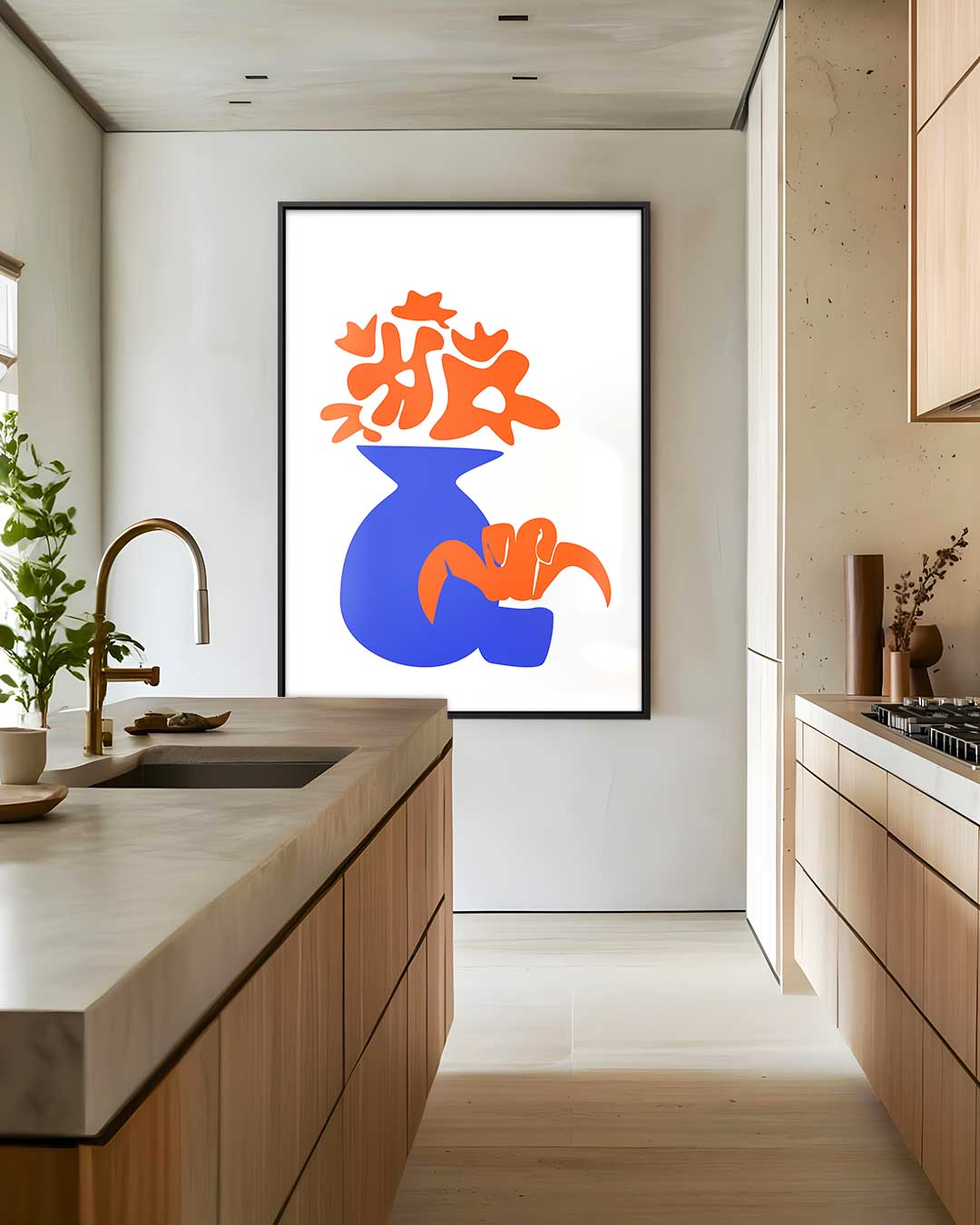 Moderne Bloemenpracht Kunstwerk-canvas-dibond-plexiglas-wanddecoratie-WallArtistic